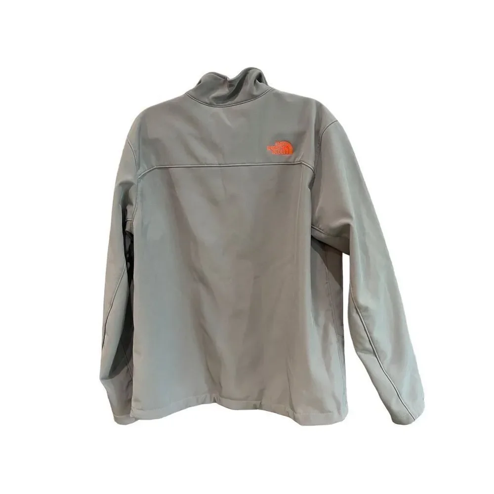 The North Face Mens Gray Pockets Full Zip Windbreaker Jacket Size Large